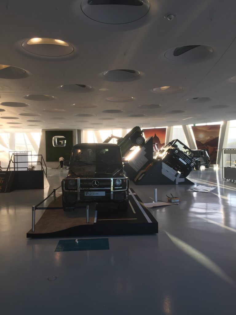 Mercedes Museum Montage